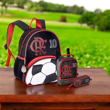 Imagem de Kit Mochila Costa, Lancheira e Estojo Flamengo Futebol -Clio