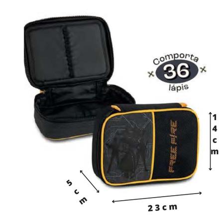 KIT Mochila de Costas e Estojo Box Oficial FREE FIRE FR2492