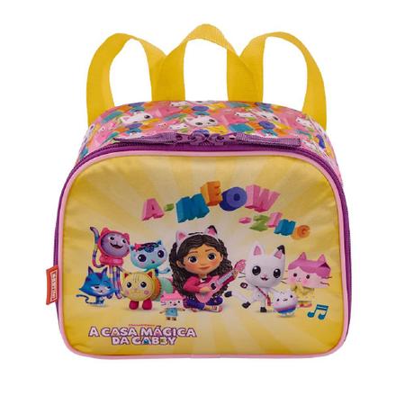 Imagem de Kit Mochila De Carrinho Lancheira Estojo Gabby Meow Sestini