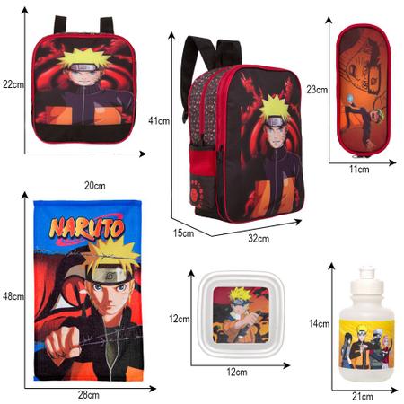 Mochila Meninos Naruto Uzumaki Shippuden Desenho Costas G Cor Preto Desenho  Do Tecido Naruto Desenho