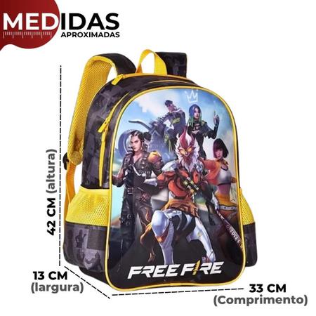 Kit Mochila de Costas c/Capuz e Lancheira Termica Free Fire - Ravi  Presentes - Material Escolar - Magazine Luiza