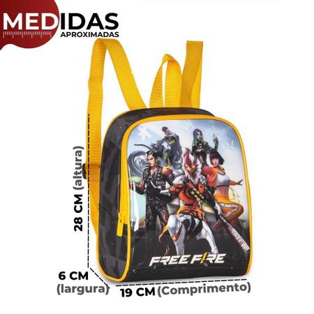 Kit Mochila de Costas c/Capuz e Lancheira Termica Free Fire - Ravi  Presentes - Material Escolar - Magazine Luiza