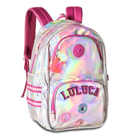 Mochila Luluca Para Costas Com Estojo Holográfico Lançamento 2023 Feminina  - CLIO STYLE - Mochilas - Magazine Luiza