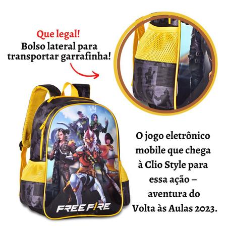 Kit Mochila de Costas c/Capuz e Lancheira Termica Free Fire - Ravi  Presentes - Material Escolar - Magazine Luiza