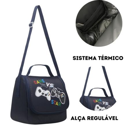 Imagem de Kit Mochila De Rodinha, Lancheira E Estojo Gamer Star