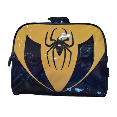 Imagem de Kit mochila de rodinha lancheira e estojo infantil 3d spider ys42239