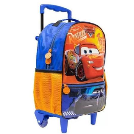 Kit Mochila de Rodinha Media + Lancheira Carros Mcqueen Xeryus Imagem de Kit Mochila de Rodinha Media + Lancheira Carros Mcqueen Xeryus