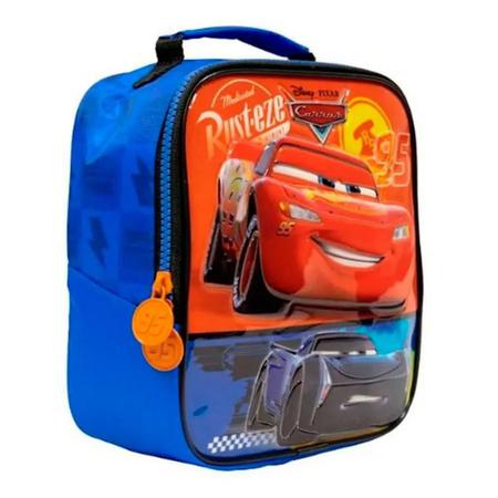 Kit Mochila de Rodinha Media + Lancheira Carros Mcqueen Xeryus Imagem de Kit Mochila de Rodinha Media + Lancheira Carros Mcqueen Xeryus