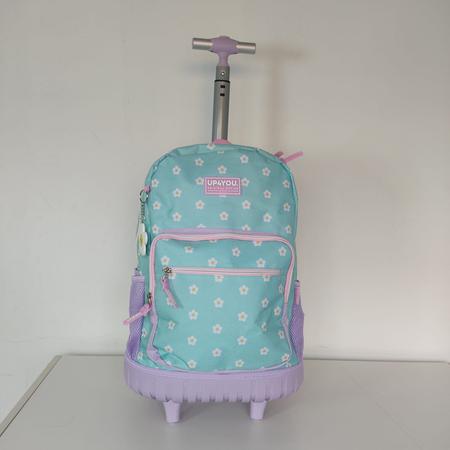 Imagem de Kit Mochila De Rodinhas Com Estojo Florzinha Up4you Original