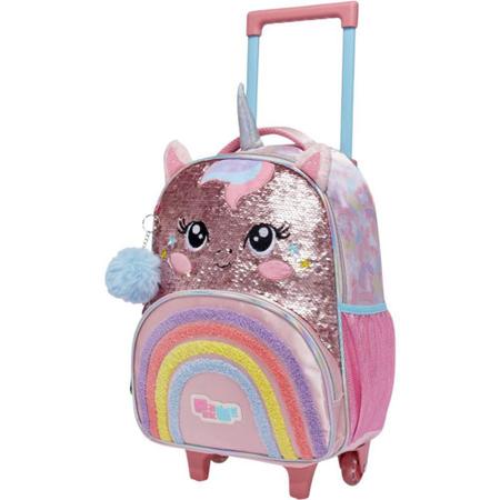 Imagem de Kit Mochila de Rodinhas e Lancheira Pack Me Sweet Uni Rosa