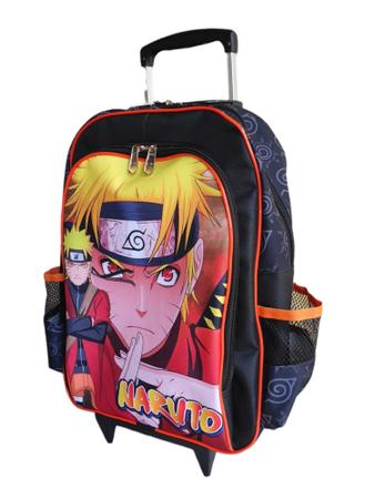 Desenho Naruto Anime Animado Ao Redor Mochila Escolar Infantil