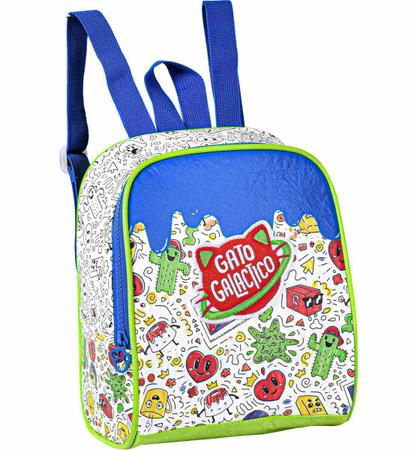 Mochila Escolar Gato Galáctico Para Colorir - Clio Style - Mochila Infantil  - Magazine Luiza