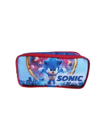 Mochila Escolar Infantil Meninos Super Sonic o Ouriço Azul e Seus