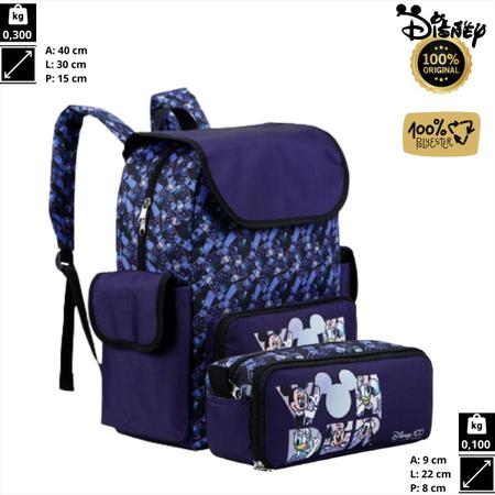 Imagem de Kit Mochila e Estojo de Lápis Disney 100- 11970 11971