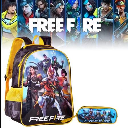 Kit Mochila de Costas c/Capuz e Lancheira Termica Free Fire - Ravi  Presentes - Material Escolar - Magazine Luiza