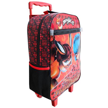 Imagem de Kit Mochila Escolar De Rodas Ladybug Lancheira E Estojo