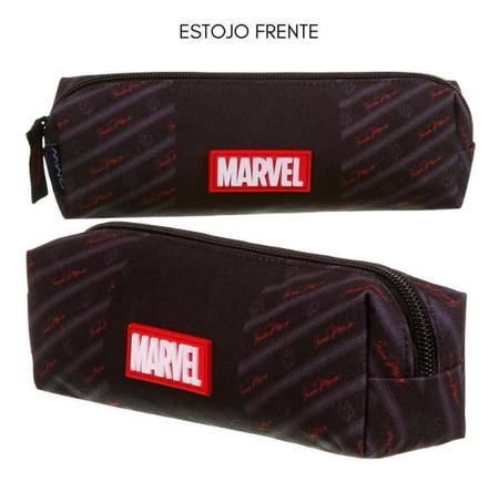 Imagem de Kit Mochila Escolar Fone De Ouvido E Estojo - Iron Man Ferro