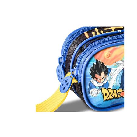 Estojo Escolar Duplo Infantil Dragon Ball Z Cor Preto Nome do