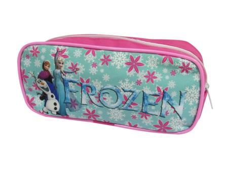 Imagem de kit Mochila Escolar Infantil Frozen Tam M Rodinhas