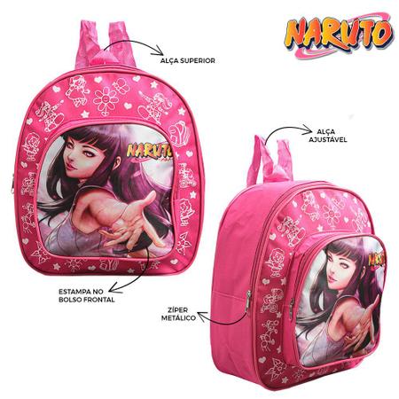 Kit Mochila Costas Estojo Menino Menina Boruto Naruto Hinata