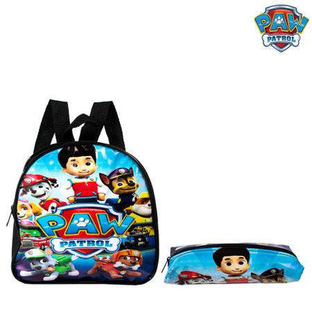 Kit Mochila Escolar Pequena Patrulha Canina Desenho Costas - TOYS 2U Imagem de Kit Mochila Escolar Pequena Patrulha Canina Desenho Costas
