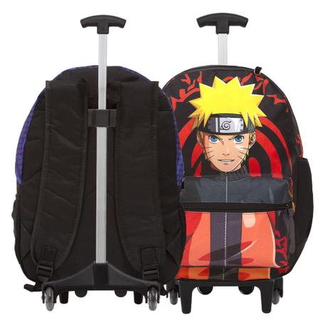 Kit mochila e estojo - Sasuke Uchiha desenho anime naruto tamanho