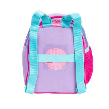 Imagem de Kit Mochila Escolar Sereia Mermaid Infantil Rodinhas Tam G Lancheira Térmica Estojo