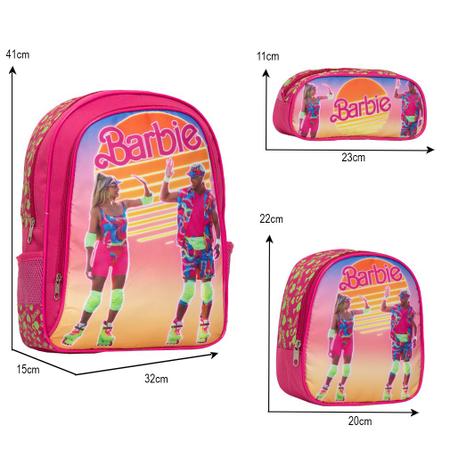 Kit Mochila Infantil Barbie Costas Lancheira Térmica Rosa - TOYS 2U Imagem de Kit Mochila Infantil Barbie Costas Lancheira Térmica Rosa
