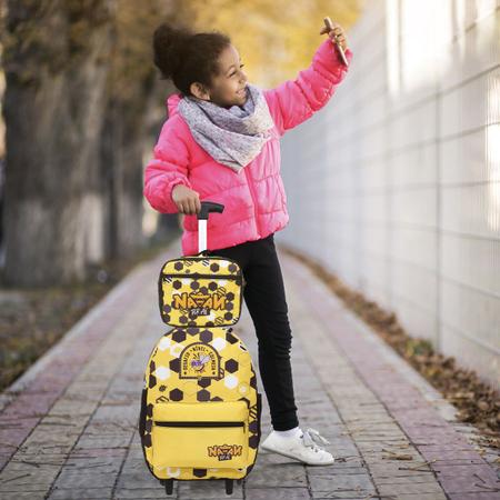 Imagem de Kit Mochila Infantil Carrinho Natan Por Aí Tam G Reforçada