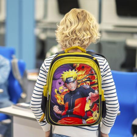 Imagem de Kit Mochila Infantil De Costas Naruto Uzumaki Anime Toys 2U