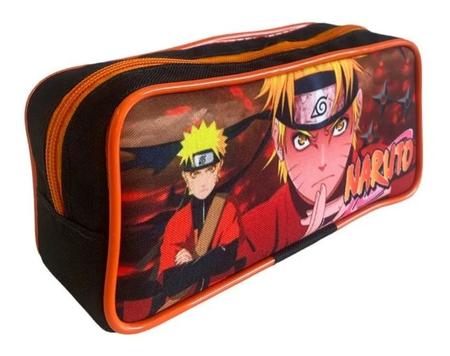 Mochila Escolar Naruto Anime Boruto Rodas Kit Completo+brind