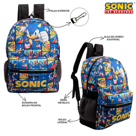 Bolsa Lancheira Térmica Escolar Sonic Personagem