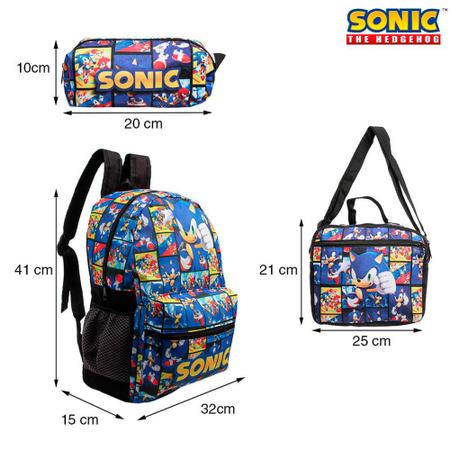 Bolsa Lancheira Térmica Escolar Sonic Personagem