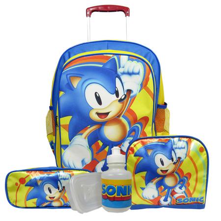 kit mochila de rodinhas Sonic jogo game infantil escolar meninos aulas  bolsa - Multipla Escolha Brasil - Kit Mochila Infantil - Magazine Luiza