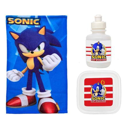 Mochila Sonic Menino Ouriço Jogo Filme Infantil Escolar Top