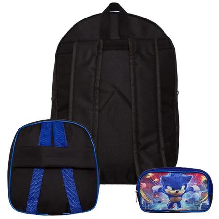 Mochila Sonic Menino Ouriço Jogo Filme Infantil Escolar Top