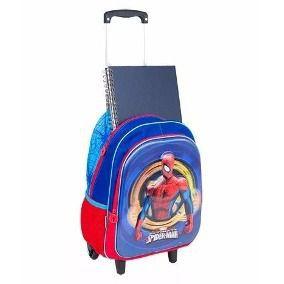 Mochila de Rodinhas 360 Marvel Homem Aranha Azul - Pedagógica - Papelaria,  Livraria, Artesanato, Festa e Fantasia