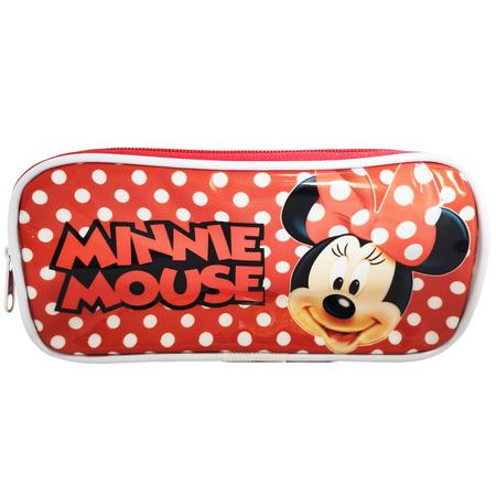 Imagem de Kit Mochila Infantil Minnie Tam G Rodinhas