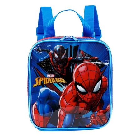 Imagem de Kit Mochila Infatil Spiderman Homem Aranha Costas Tam G