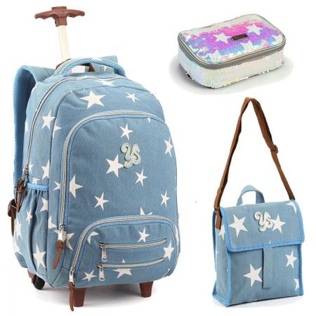 Mochila seanite cheap jeans azul