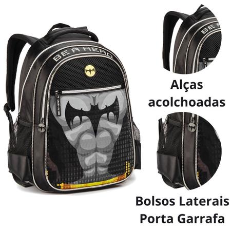 Imagem de Kit Mochila Lancheira e Estojo Escolar Infantil Hérois