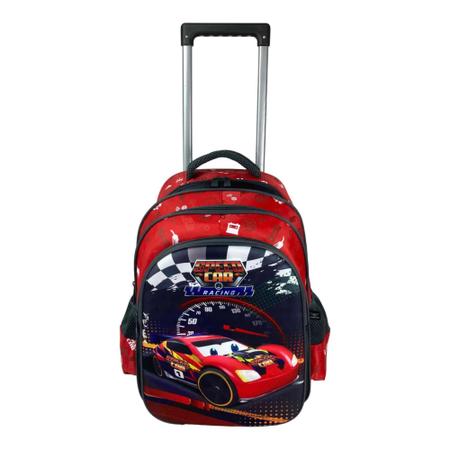 Imagem de Kit Mochila+Lancheira+Estojo Infantil Speed Car Santino