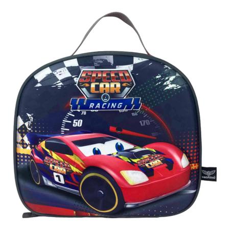Kit Mochila+Lancheira+Estojo Infantil Speed Car Santino Imagem de Kit Mochila+Lancheira+Estojo Infantil Speed Car Santino