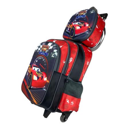 Kit Mochila+Lancheira+Estojo Infantil Speed Car Santino Imagem de Kit Mochila+Lancheira+Estojo Infantil Speed Car Santino