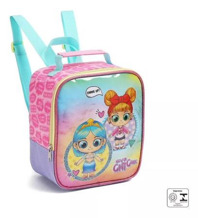 Imagem de Kit Mochila Lol Infantil Escolar Girls Rodinhas G Seanite 