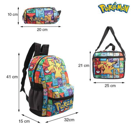 Play - Pokemon - Mochila saco juvenil Pokémon com design do