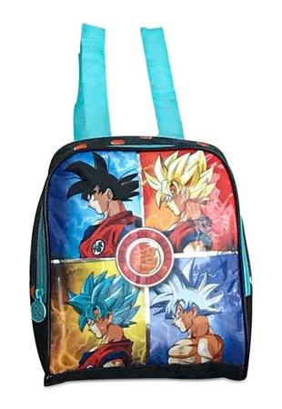 Mochila Escolar Infantil De Rodinhas Dragon Ball Super Clio Cor Preto  Desenho Do Tecido Dragon Ball