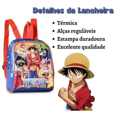 Mochila Luffy One Piece Infantil Escolar Original Clio 2023 - 7 Artes BrinQ  Fantasias