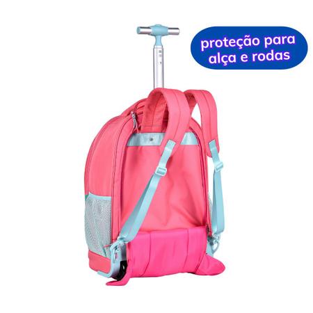 Imagem de Kit Mochila Rodinha Luluca Youtuber Escolar com Estojo E Lancheira Térmica Candy Oficial