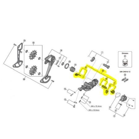 Kit mola interna shimano sistema shadow plus rd m9100 C mbio